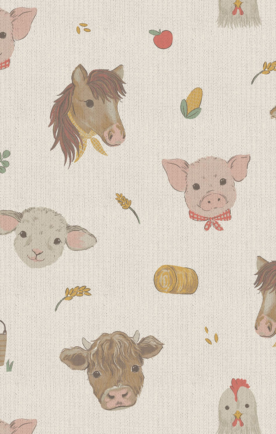 Uni Romper - Vintage Baby Farm Animals