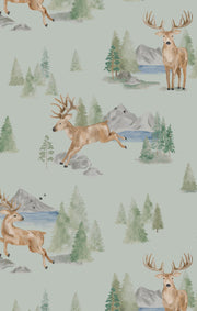 Bamboo Zipper Romper - Buck Deer