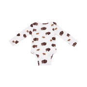 Lap Shoulder Bodysuit - Bison