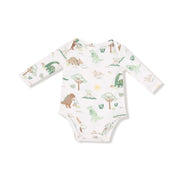 Lap Shoulder Bodysuit - Baby Love Dinos