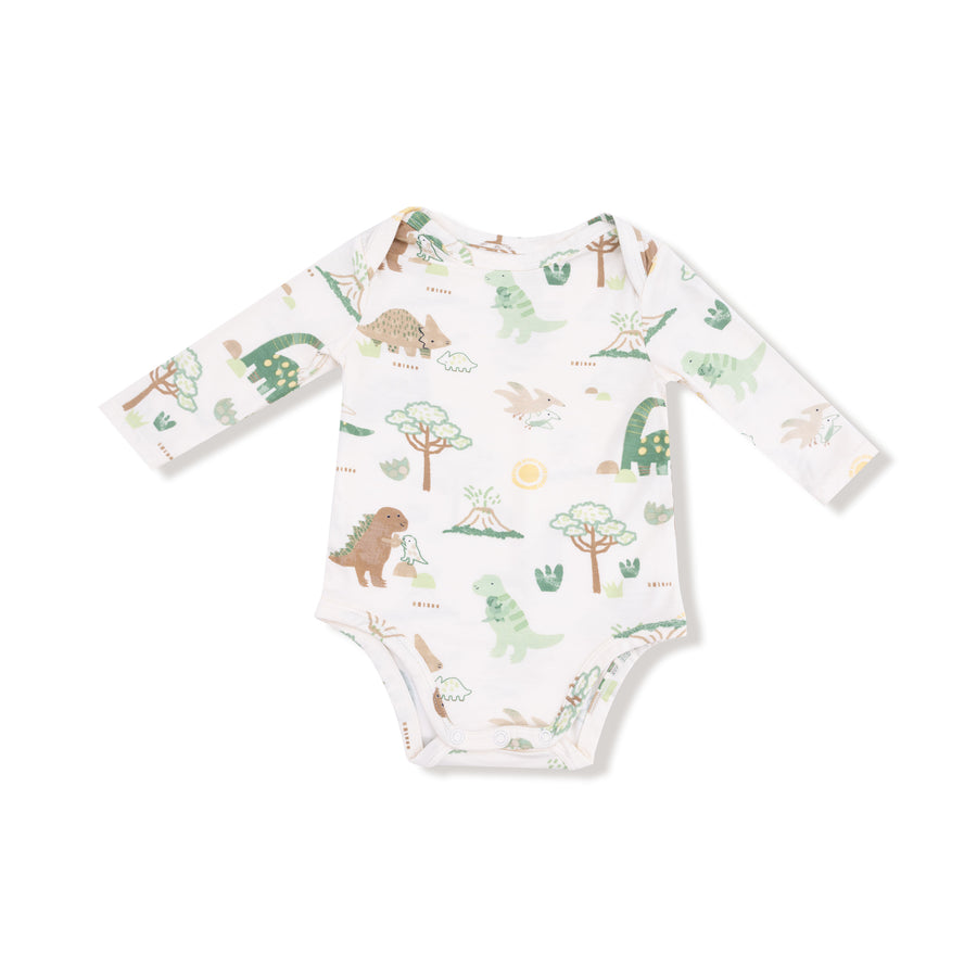 Lap Shoulder Bodysuit - Baby Love Dinos