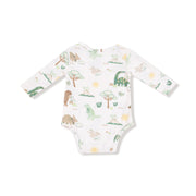 Lap Shoulder Bodysuit - Baby Love Dinos