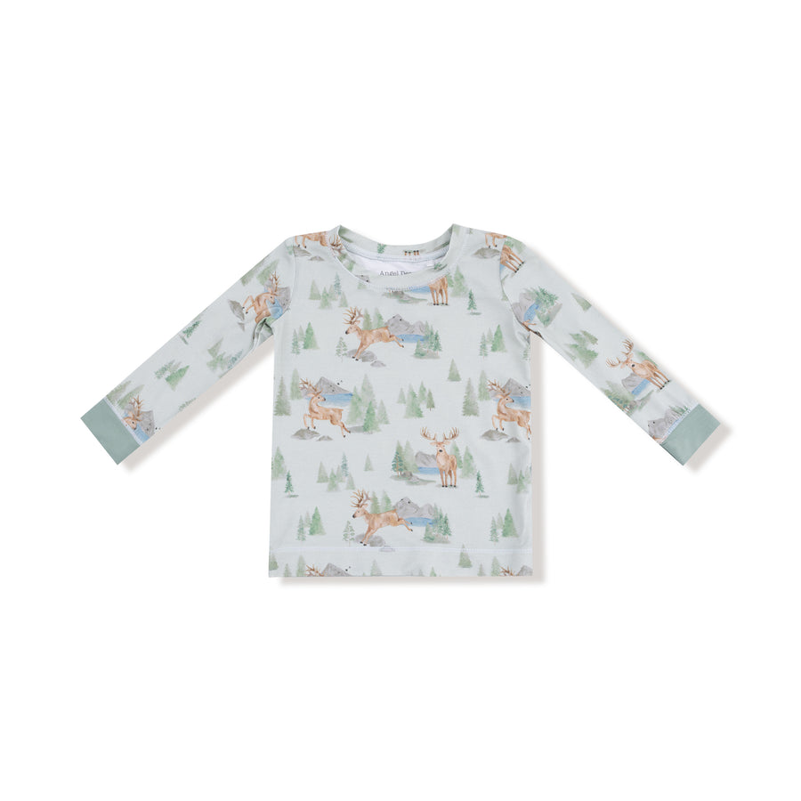 Long Sleeve Bamboo Loungewear Set - Buck Deer