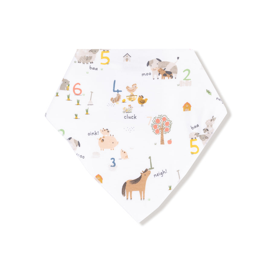 Bamboo Bandana Bib - Farm Sounds
