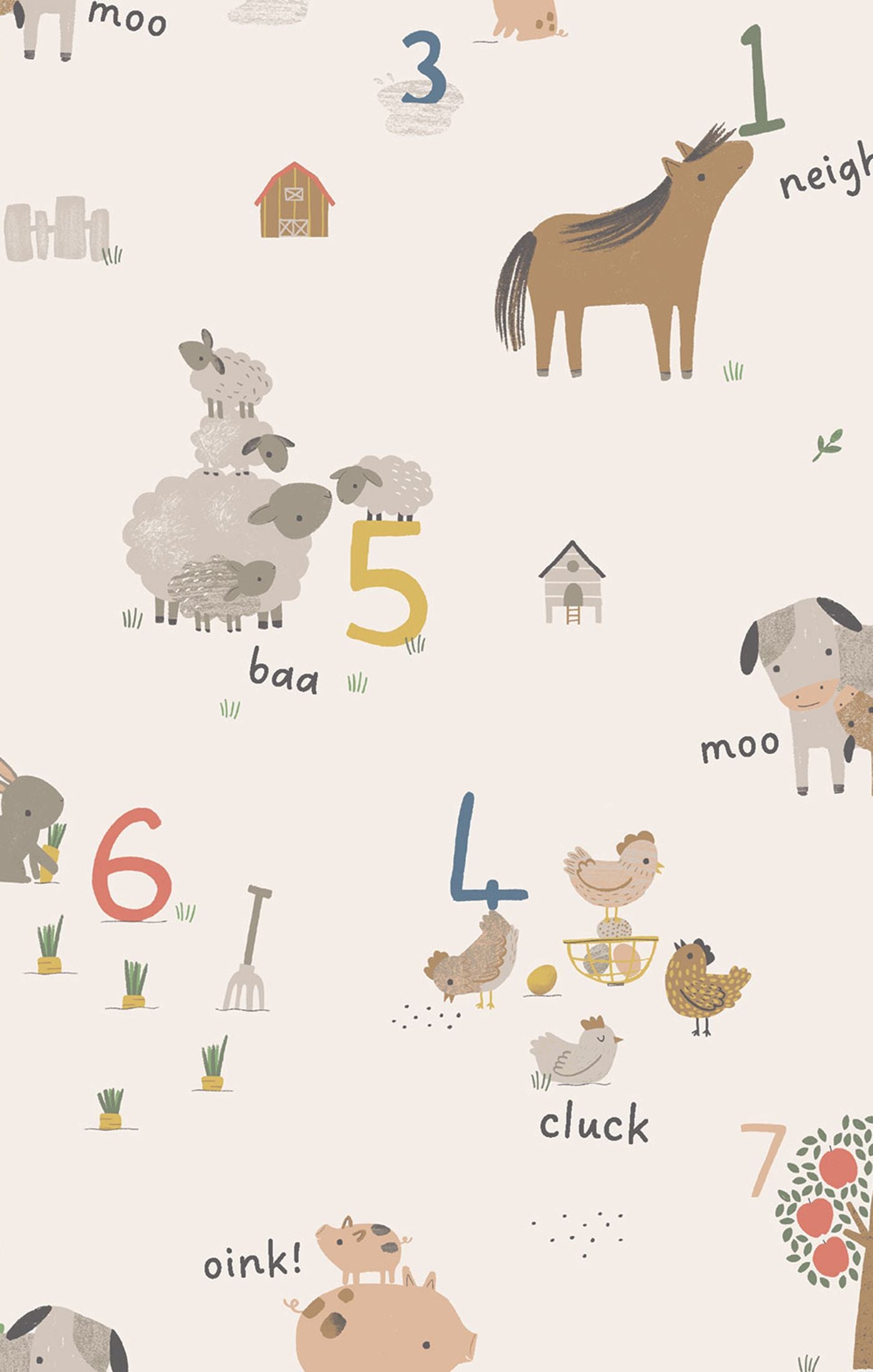 Bamboo Bandana Bib - Farm Sounds