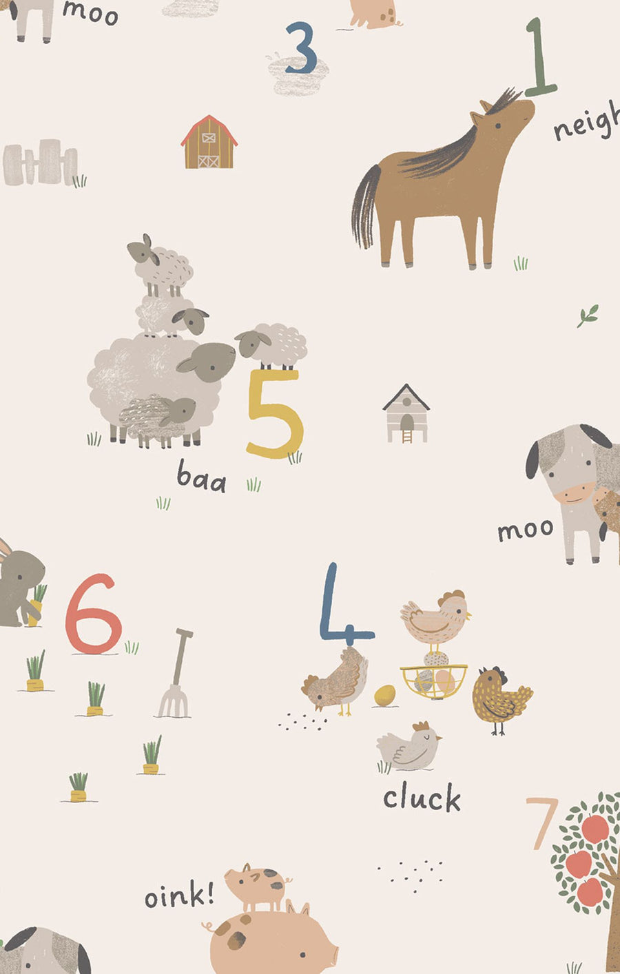 Bamboo Bandana Bib - Farm Sounds