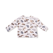 Drop Sleeve Waffle Top with Waffle Jogger - Cozy Pups