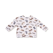 Drop Sleeve Waffle Top with Waffle Jogger - Cozy Pups