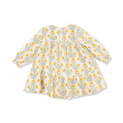 Ladder Trim Dress and Ribbed Legging -Winter Dandelions