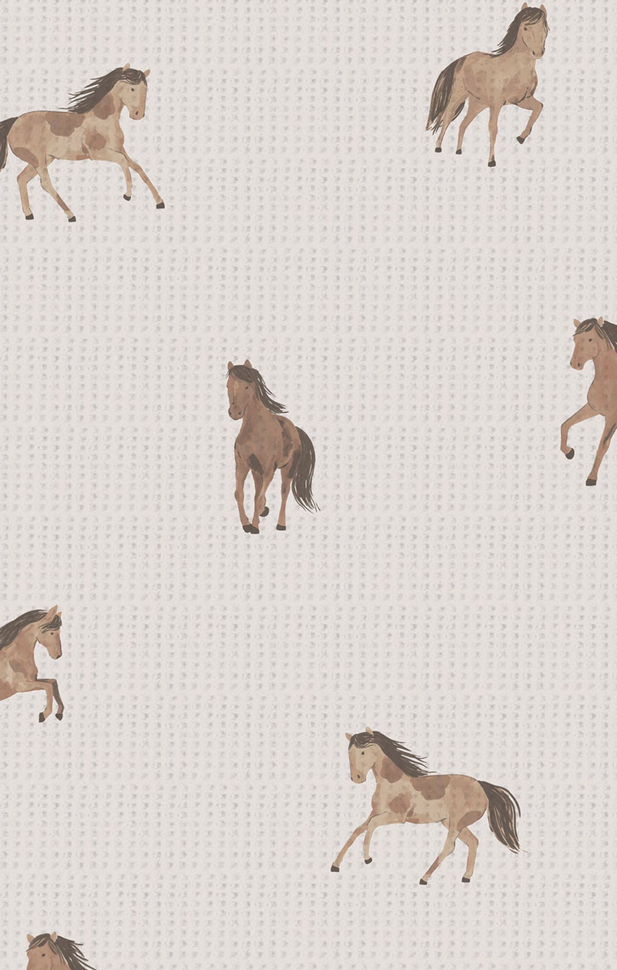 Bamboo Zipper Footie - Mini Horses