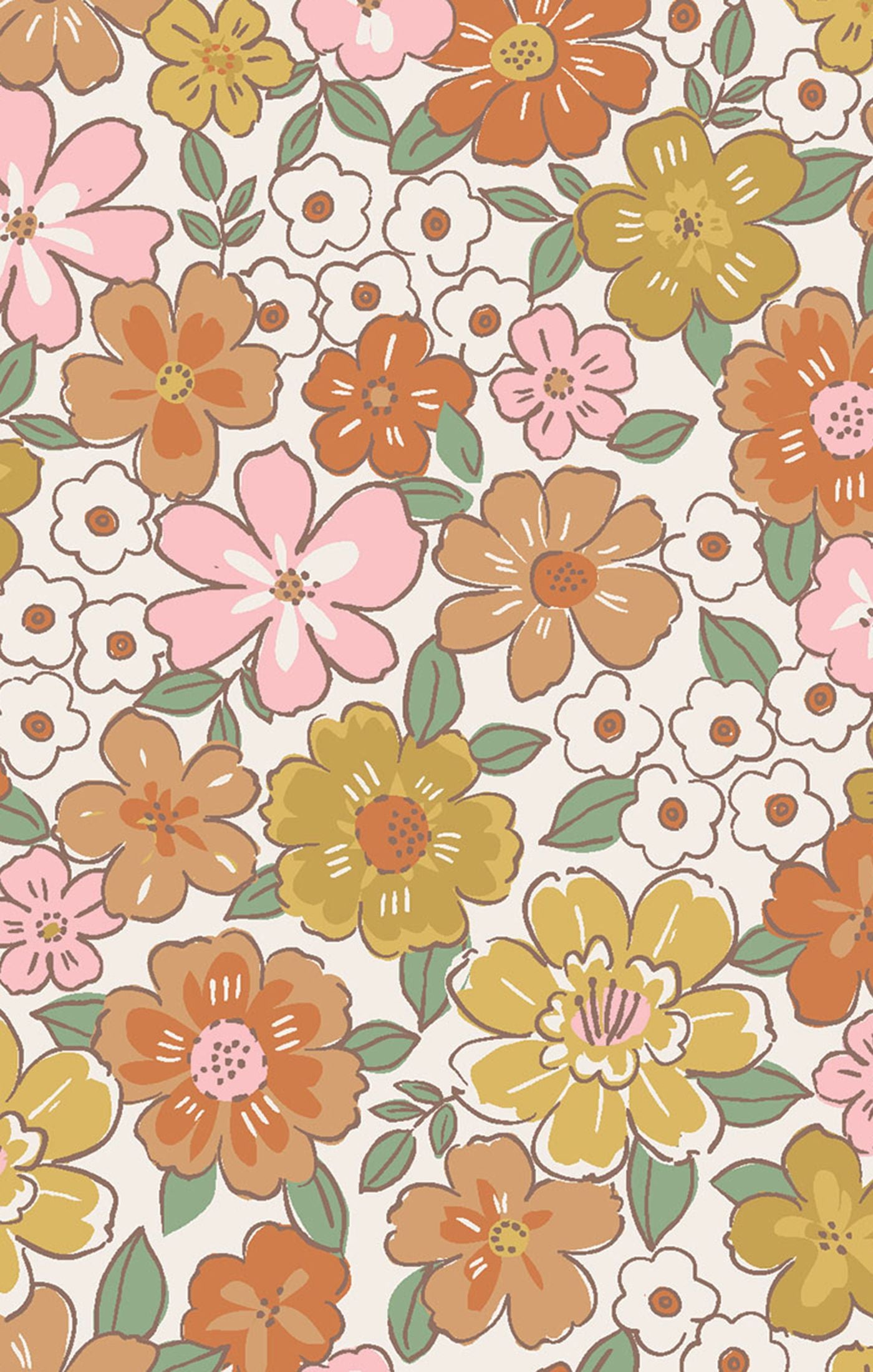 Clip-In Bow with Tails - Sweet Amber Floral