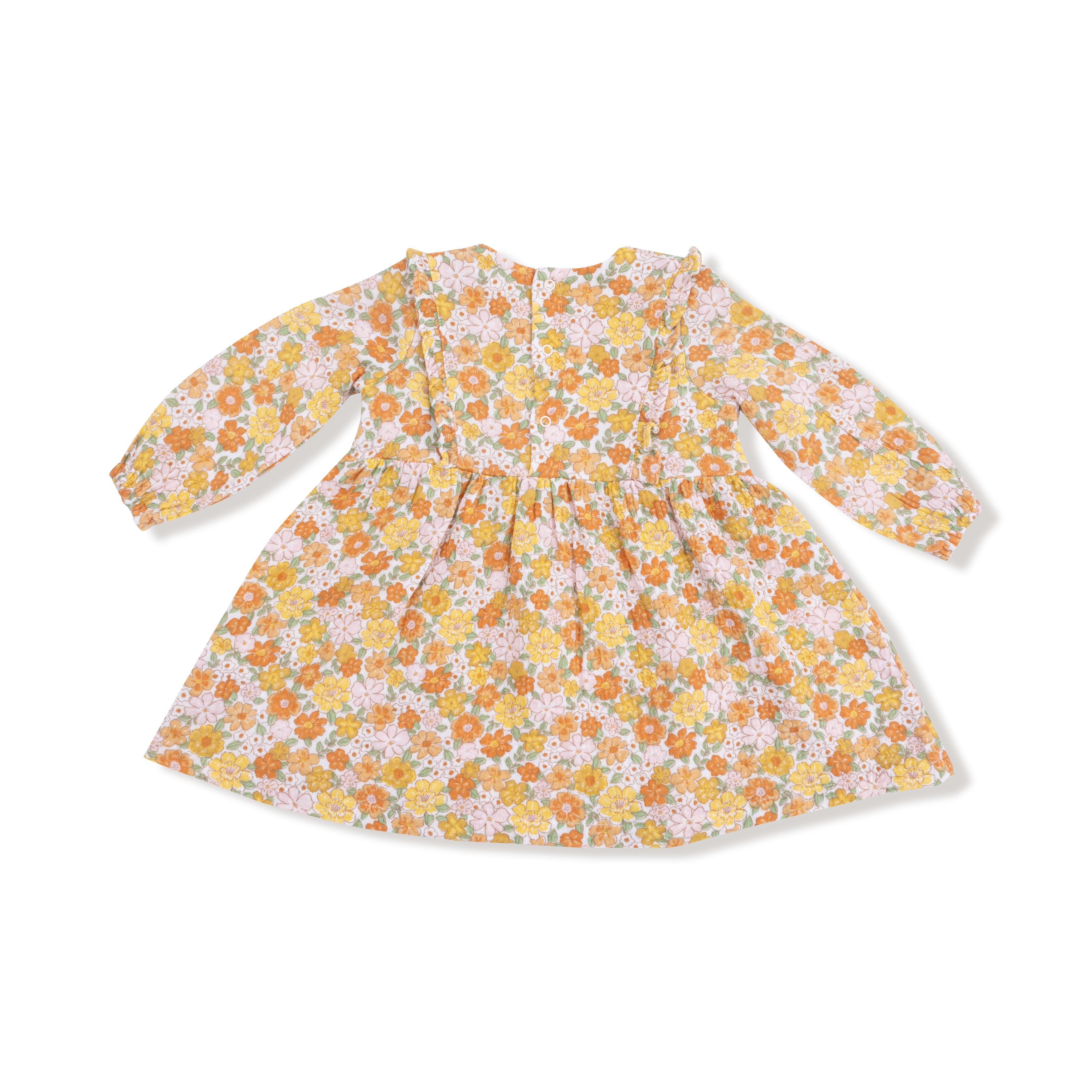 Ruffle Long Sleeve Dress and Ribbed Leggings - Sweet Amber Floral