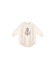 Crewneck Bubble Romper - Magic Cat