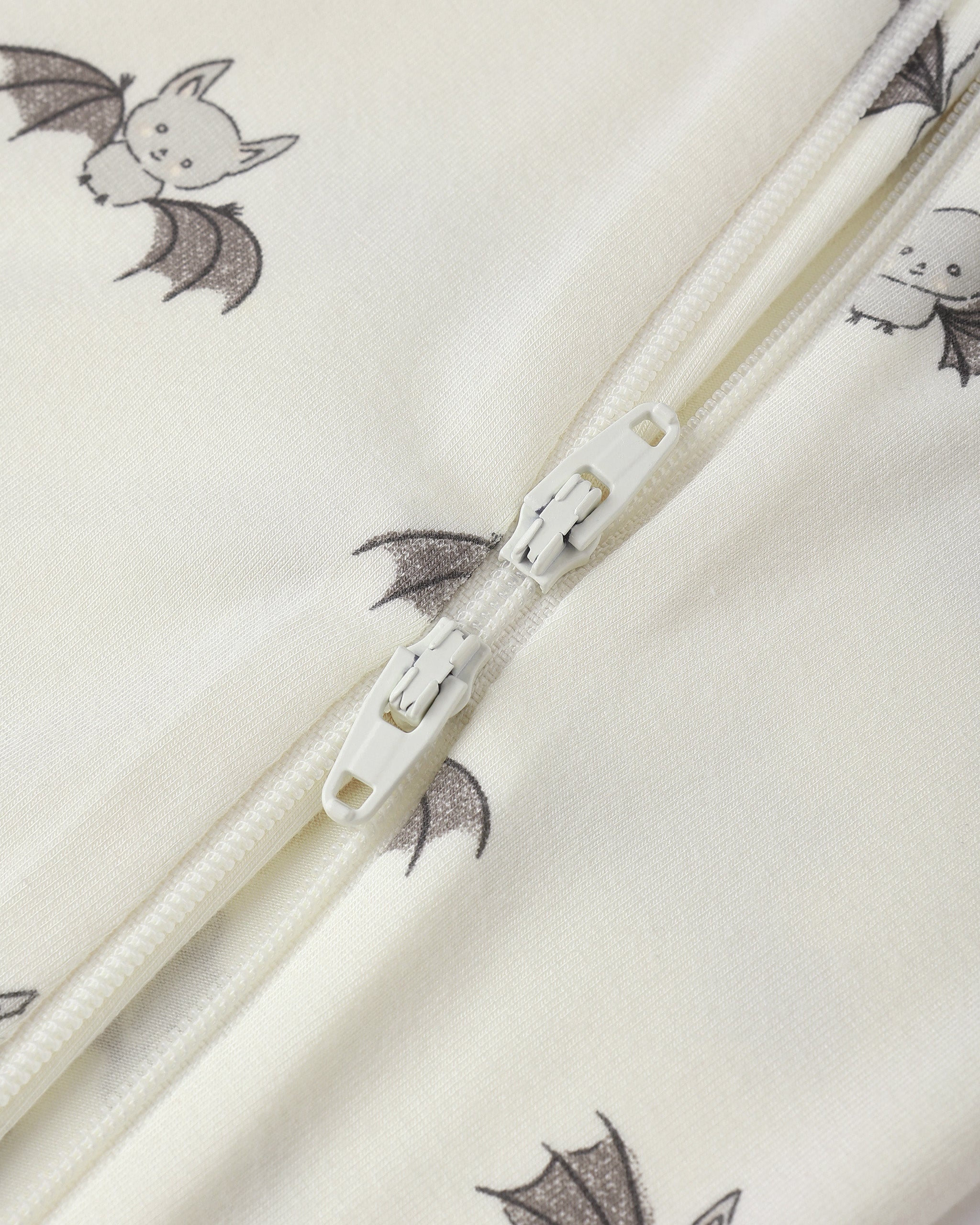 Bamboo Zip Footie - Bats