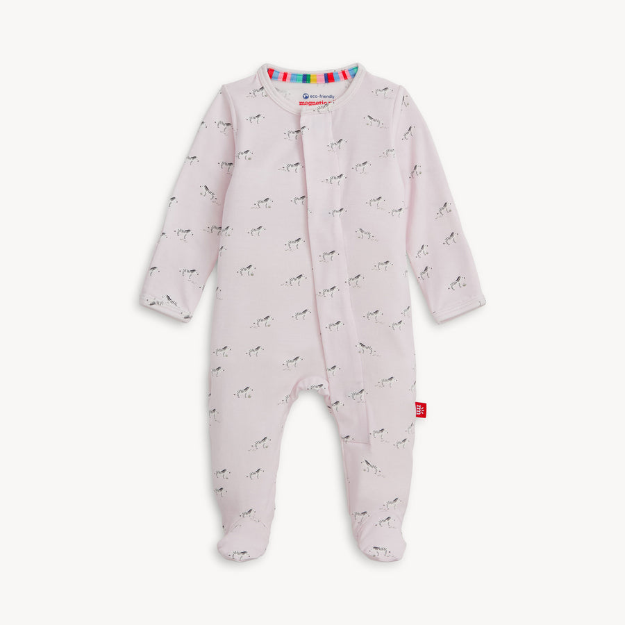 Modal Magnetic Footie - Pink Savannah Plains