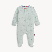 Modal Magnetic Footie - Teal Savannah Plains
