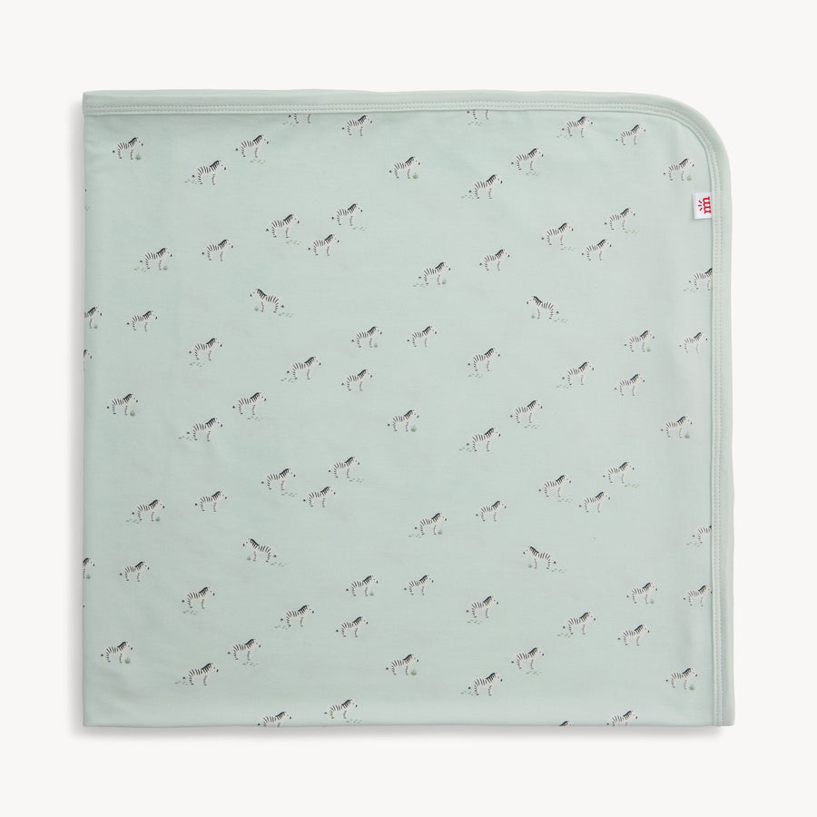 Modal Baby Blanket - Teal Savannah Plains