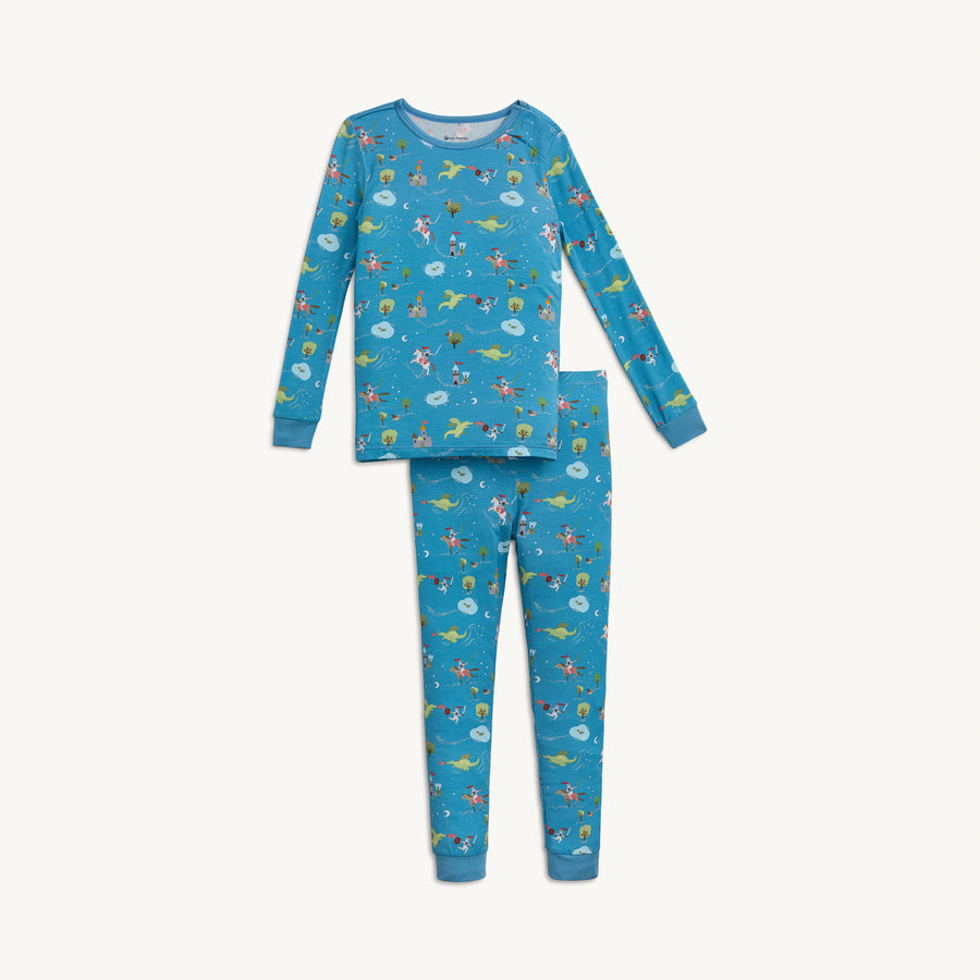 Modal Magnetic Long Sleeve Toddler Pajamas - Good Knight