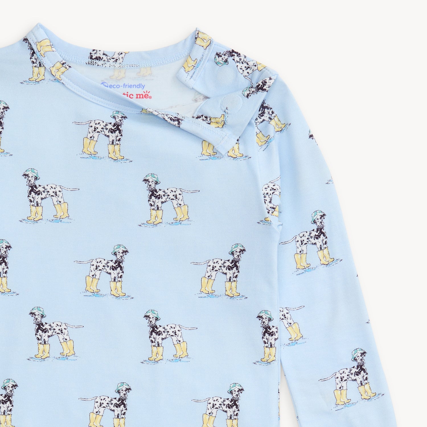 Modal Magnetic Long Sleeve Toddler Pajamas - Spots and Splashes