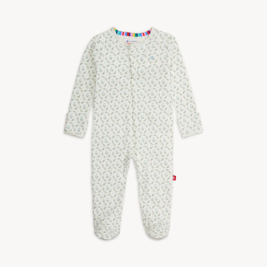 Organic Cotton Magnetic Footie - Eloise