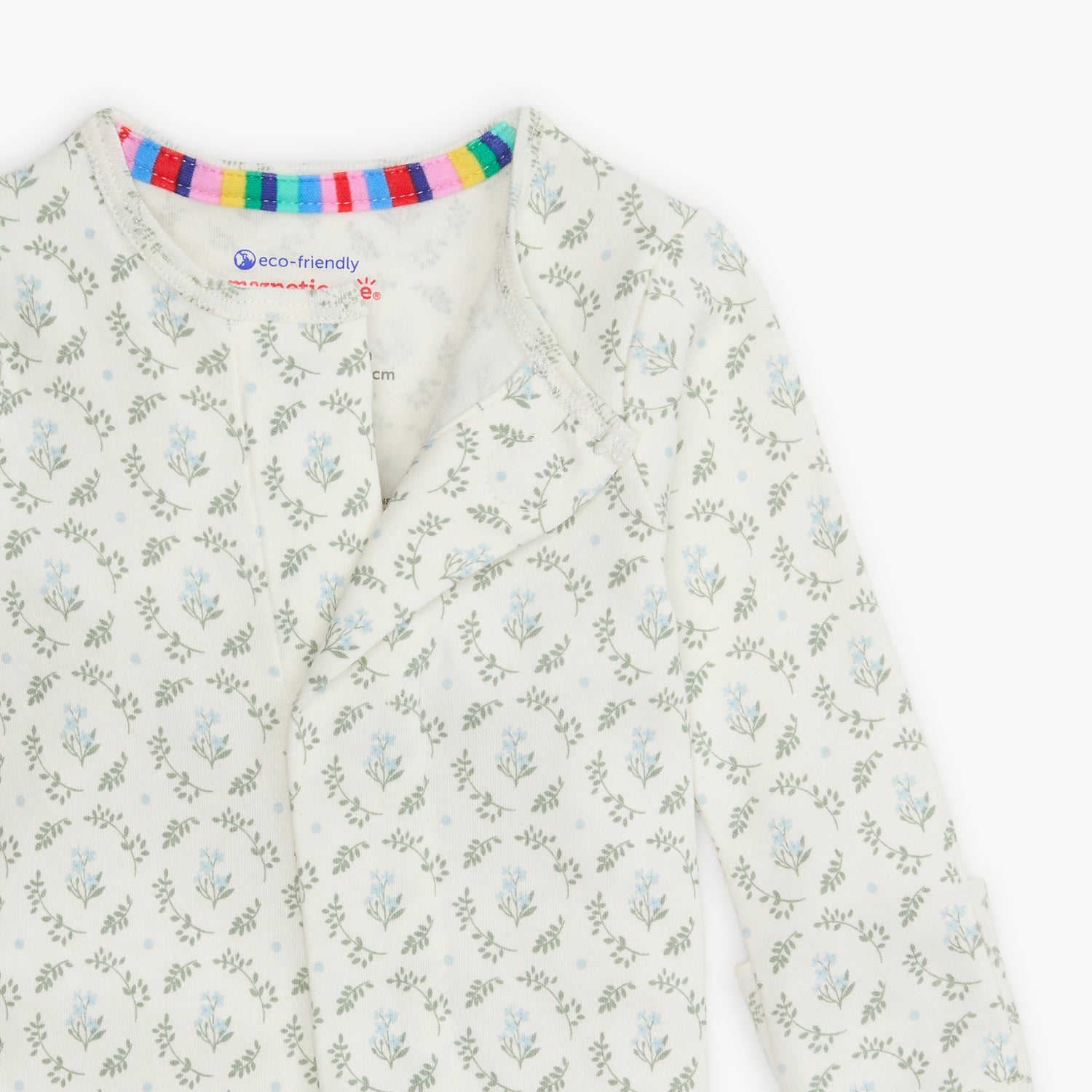 Organic Cotton Magnetic Footie - Eloise