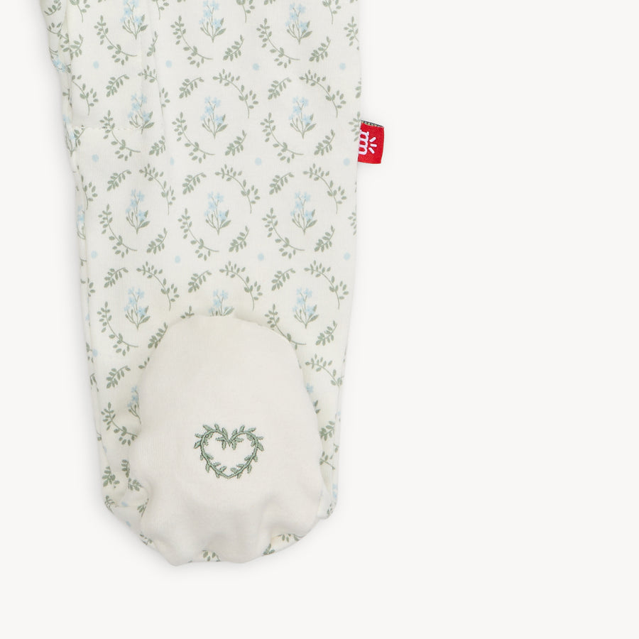 Organic Cotton Magnetic Footie - Eloise