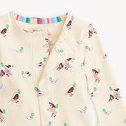 Organic Cotton Magnetic Footie - Quack Me Up
