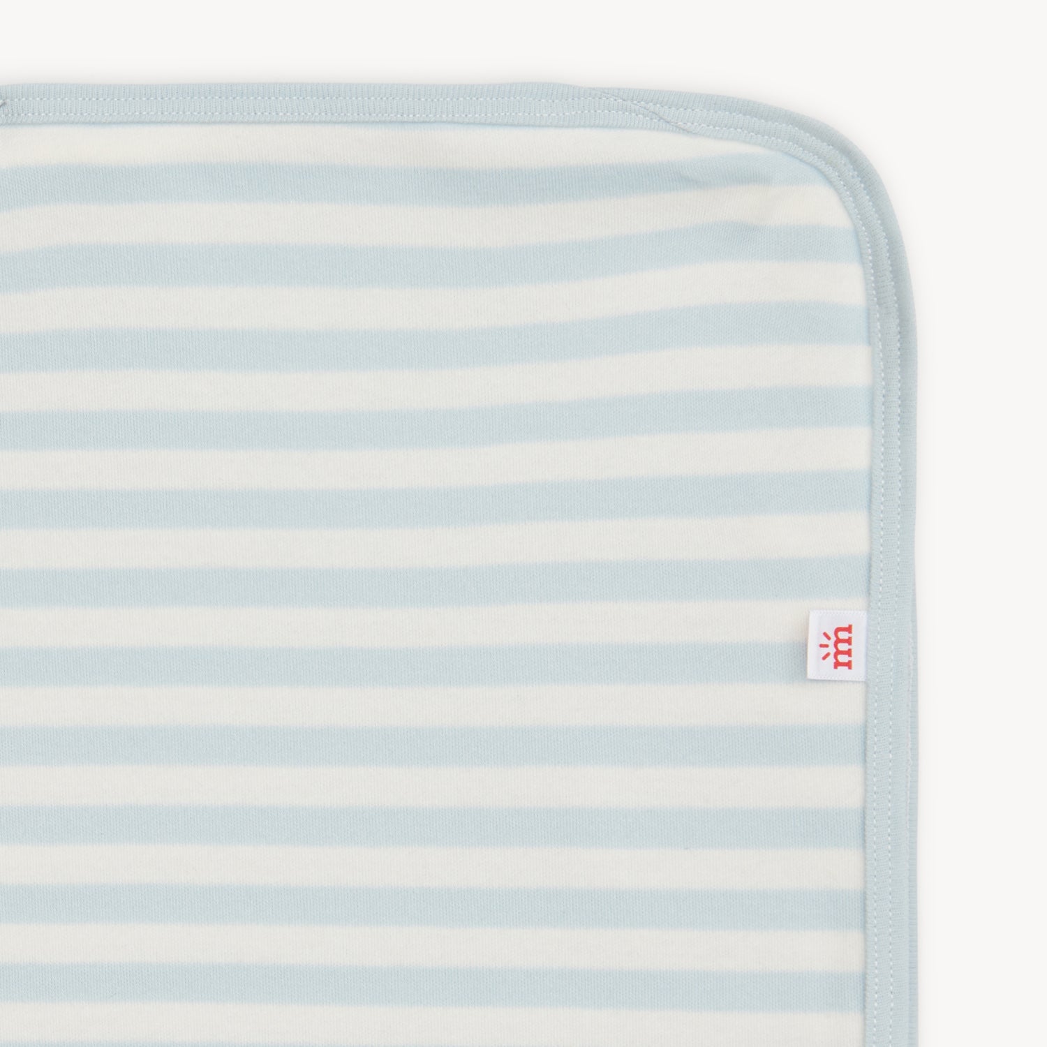 Organic Cotton Baby Blanket - Blue Stripe