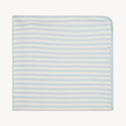 Organic Cotton Baby Blanket - Blue Stripe