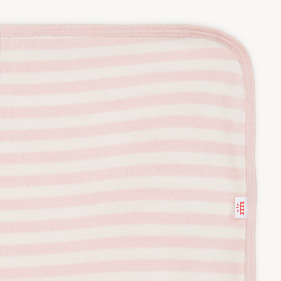 Organic Cotton Baby Blanket - Pink Stripe