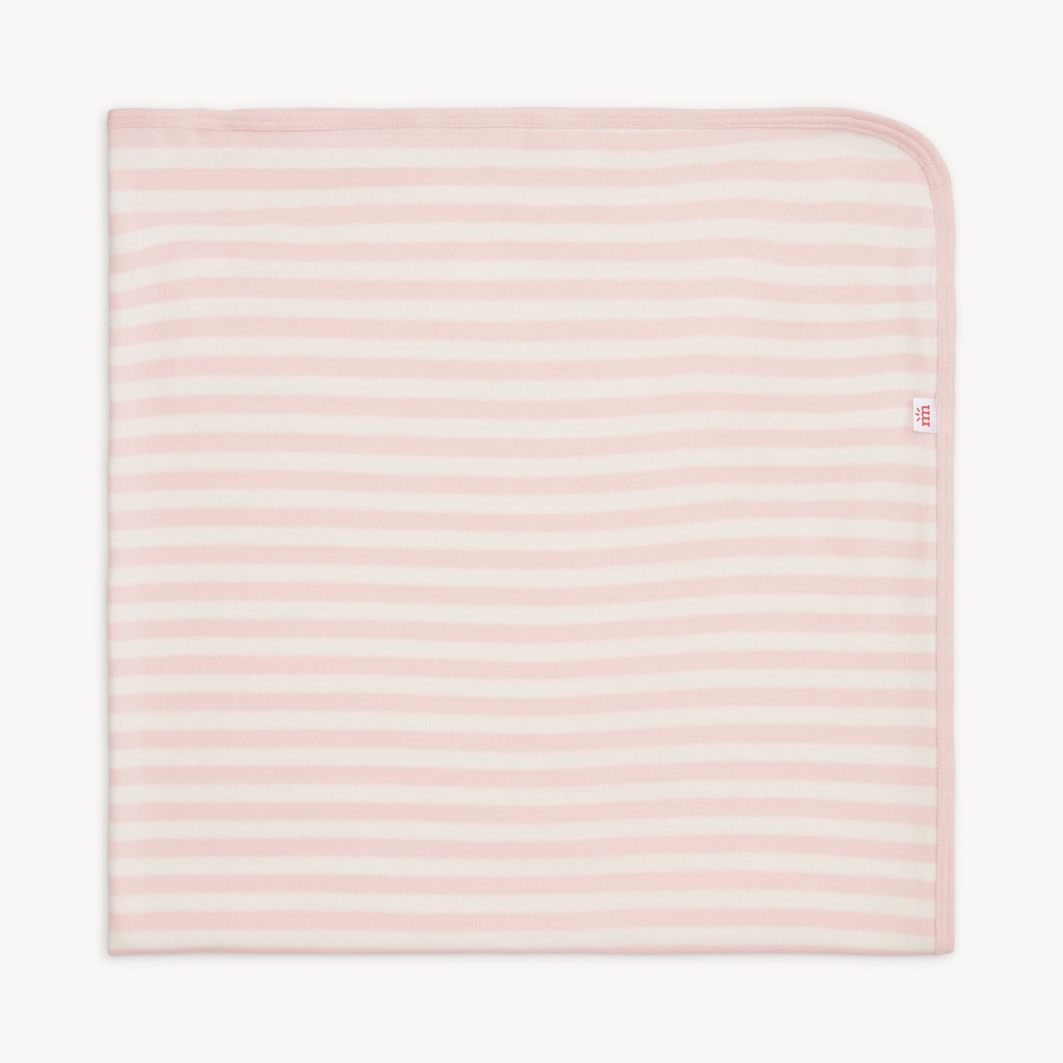Organic Cotton Baby Blanket - Pink Stripe
