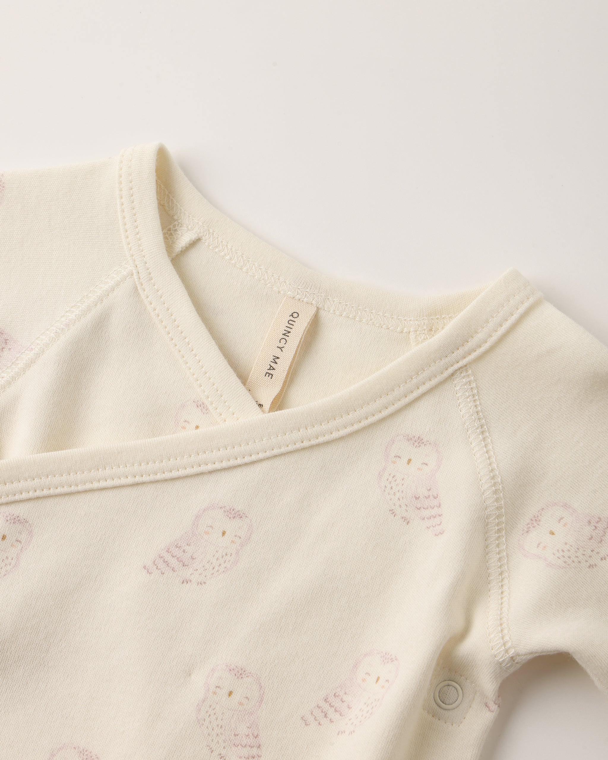 Side Snap Bodysuit and Pant Set - Snow Owls