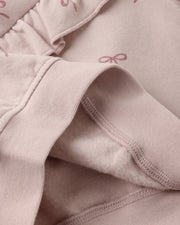 Ruffle Fleece Sweatshirt - Bows