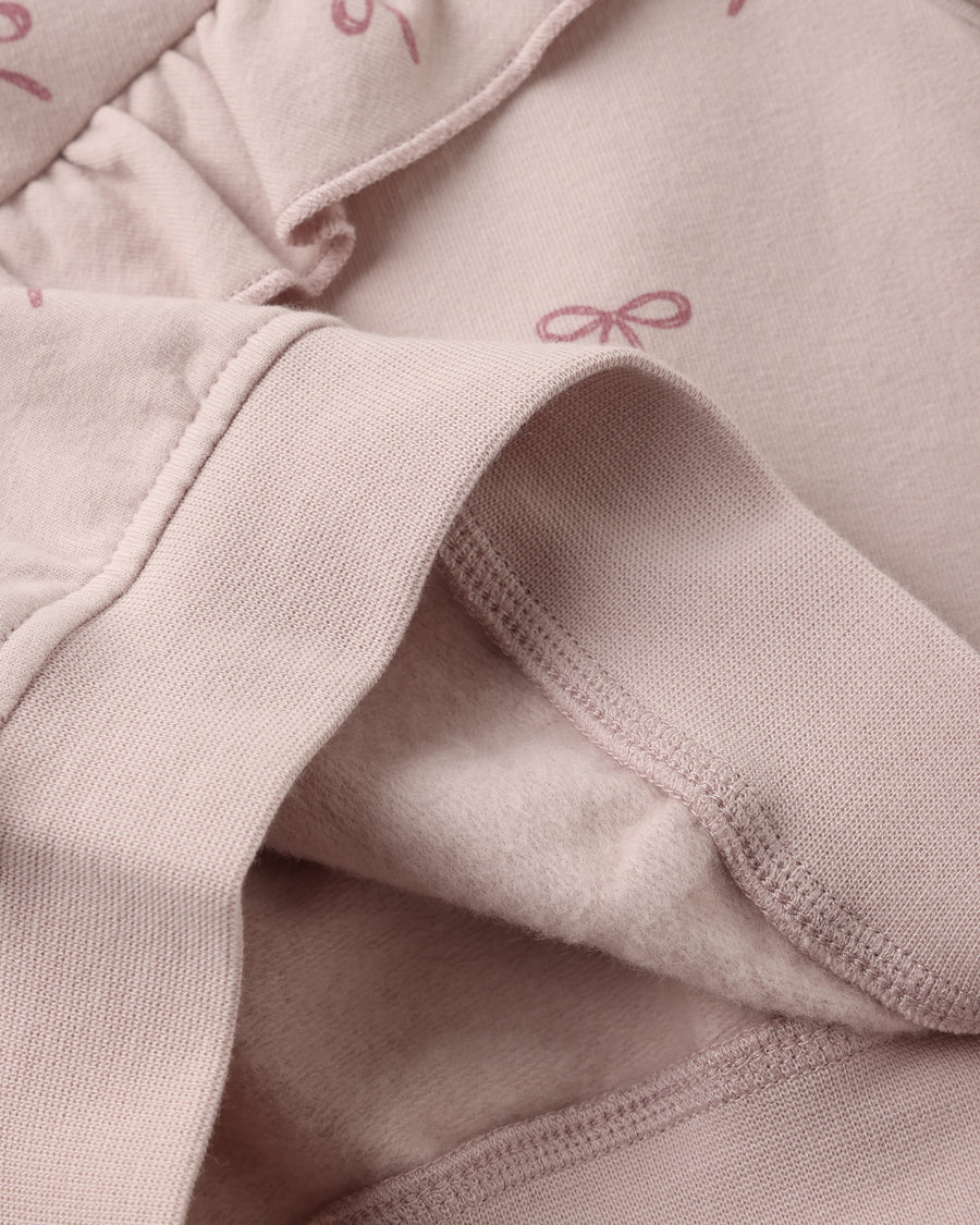 Ruffle Fleece Sweatshirt - Bows