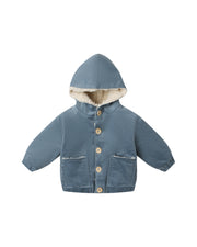 Corduroy Hooded Jacket - Ocean