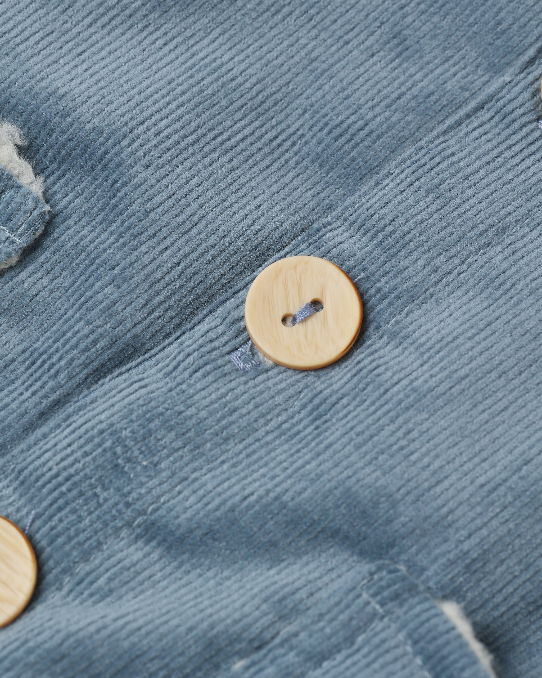 Corduroy Hooded Jacket - Ocean