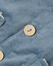 Corduroy Hooded Jacket - Ocean