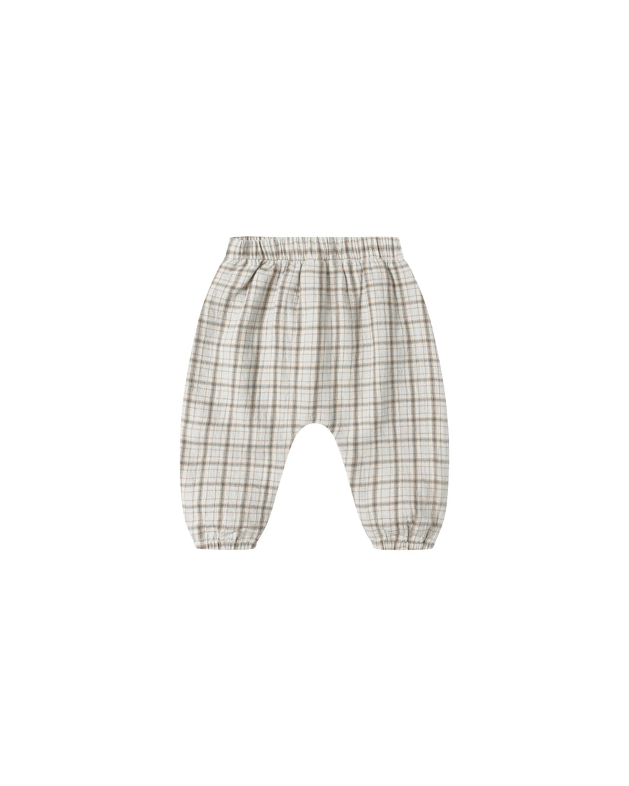 Woven Pant - Blue Plaid