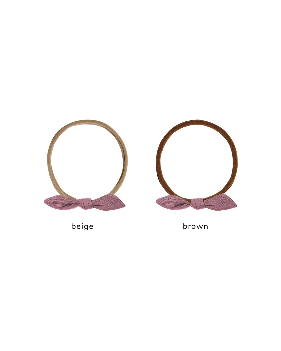 Little Knot Headband - Mulberry - Biege