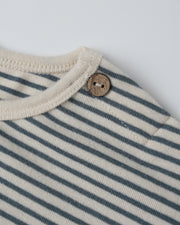 Long Sleeve Tee - Ocean Micro Stripe