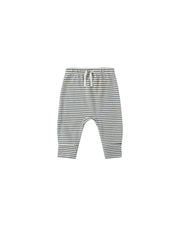 Draw String Pants - Ocean Micro Stripe