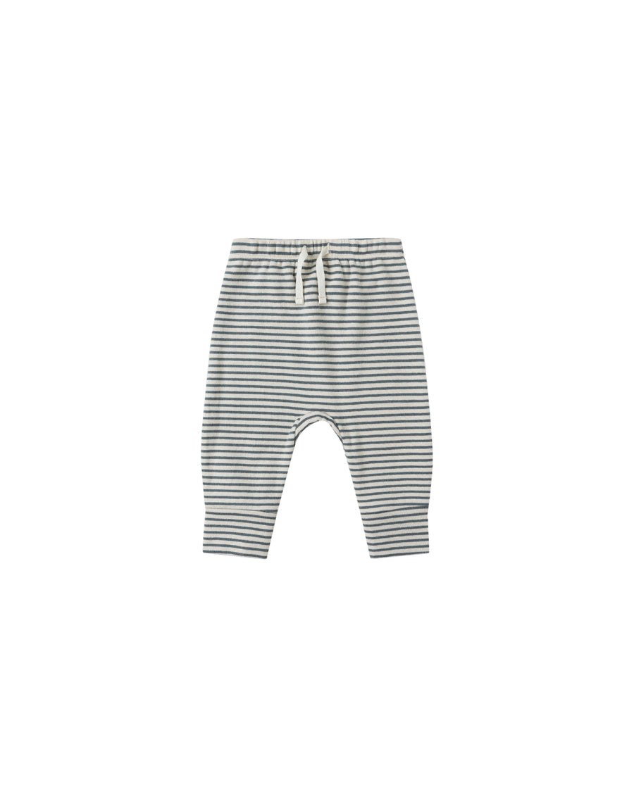 Draw String Pants - Ocean Micro Stripe
