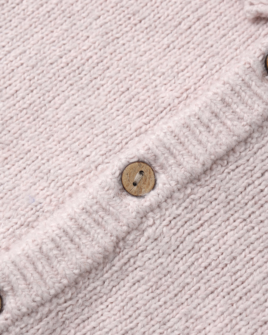 Ruffle Collar Cardigan - Lilac