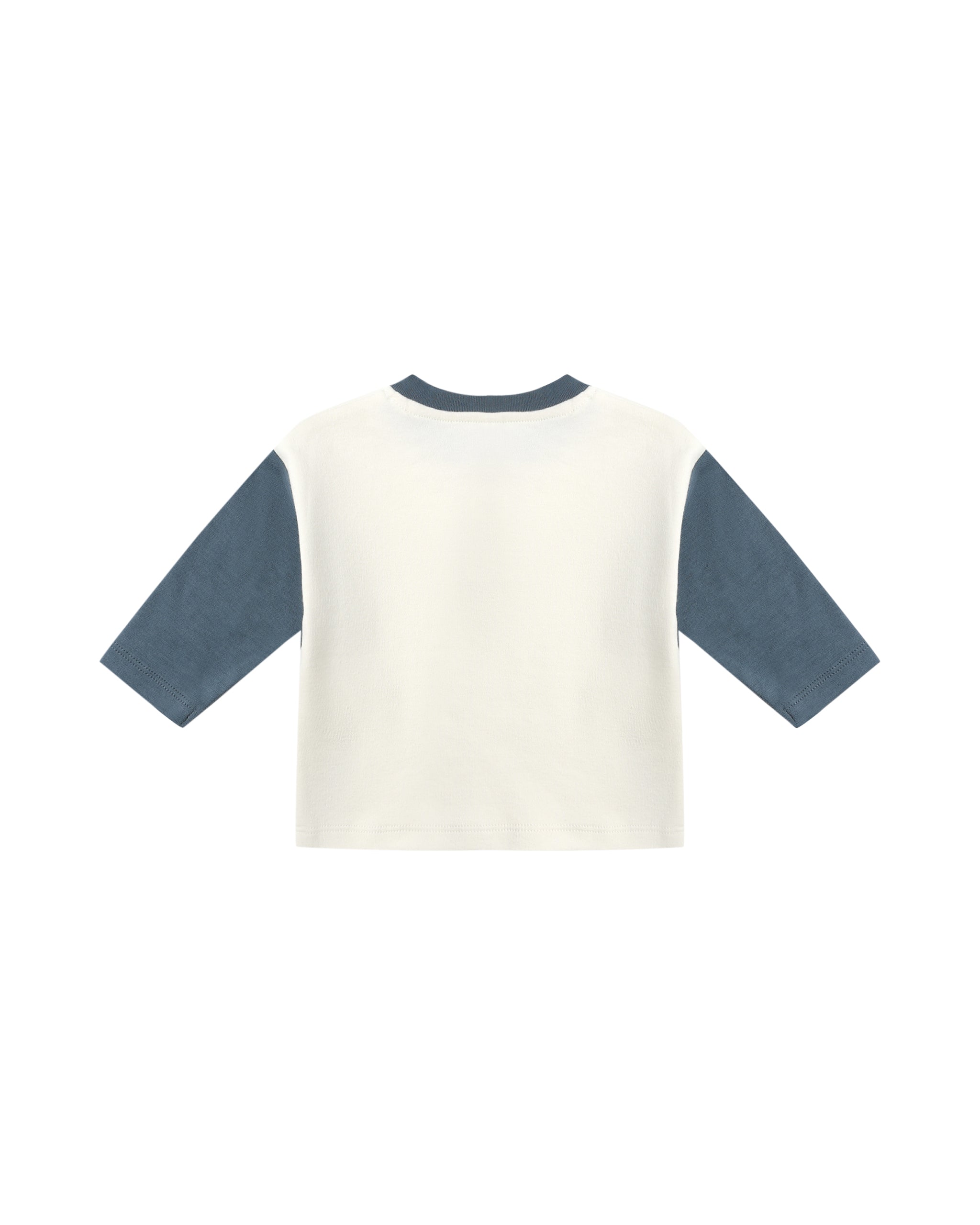 Long Sleeve Henley Tee - Ocean