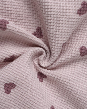 Waffle Slouch Set - Hearts