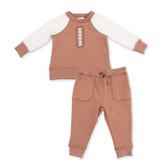 Raglan Sweatshirt and Jogger Set - Football Laces