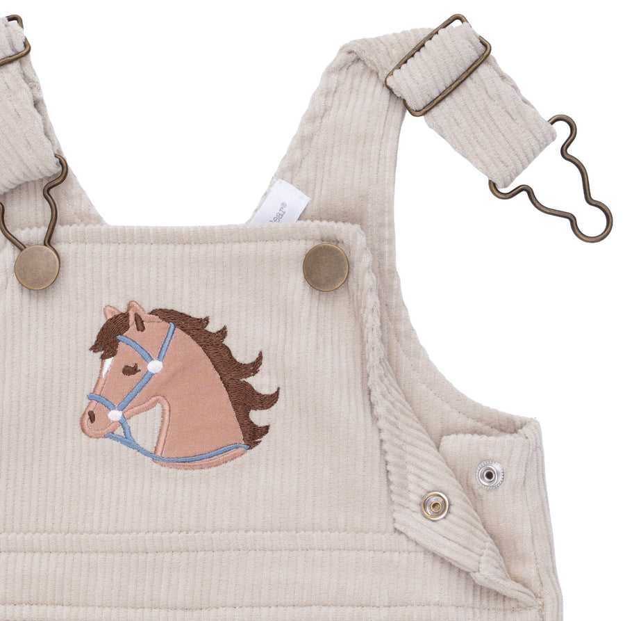 Uni Old School Overall - Peyote Corduroy - Horse Applique