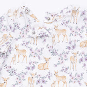 Kimono Gown and Knot Headband - Floral Deer