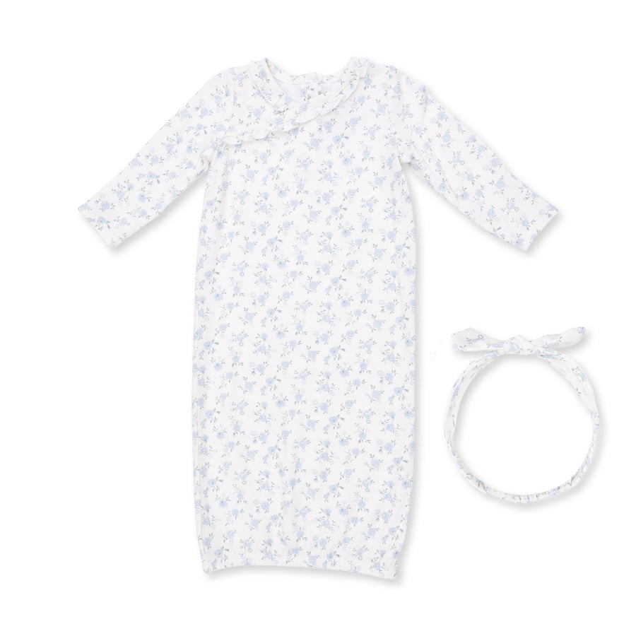 Kimono Gown and Knot Headband - Rose Briar