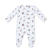 Bamboo Zipper Footie - American Ducks